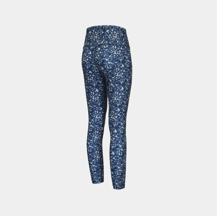 Polyester Yoga Legging-Dark Blue