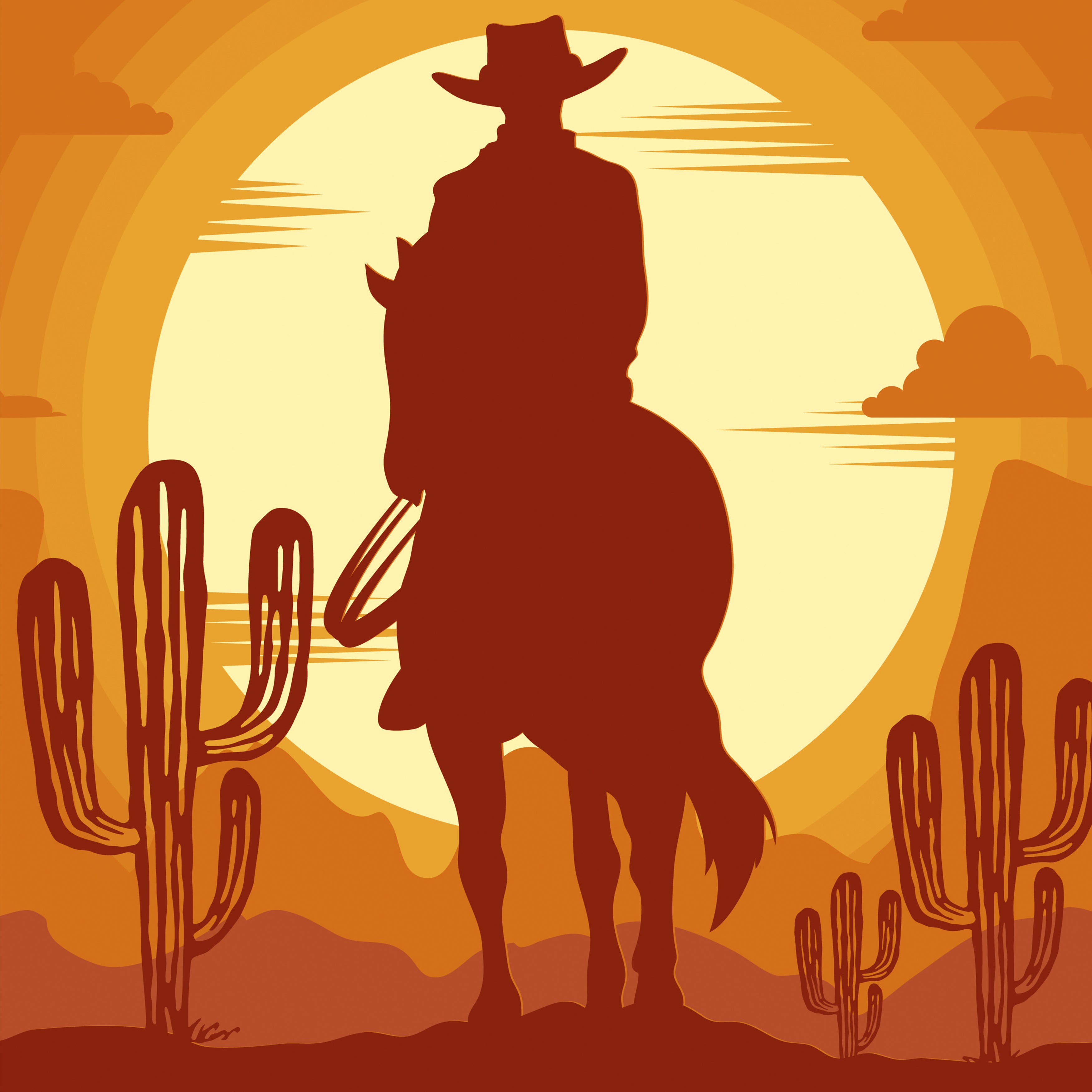 Cowboy in the Desert Silo