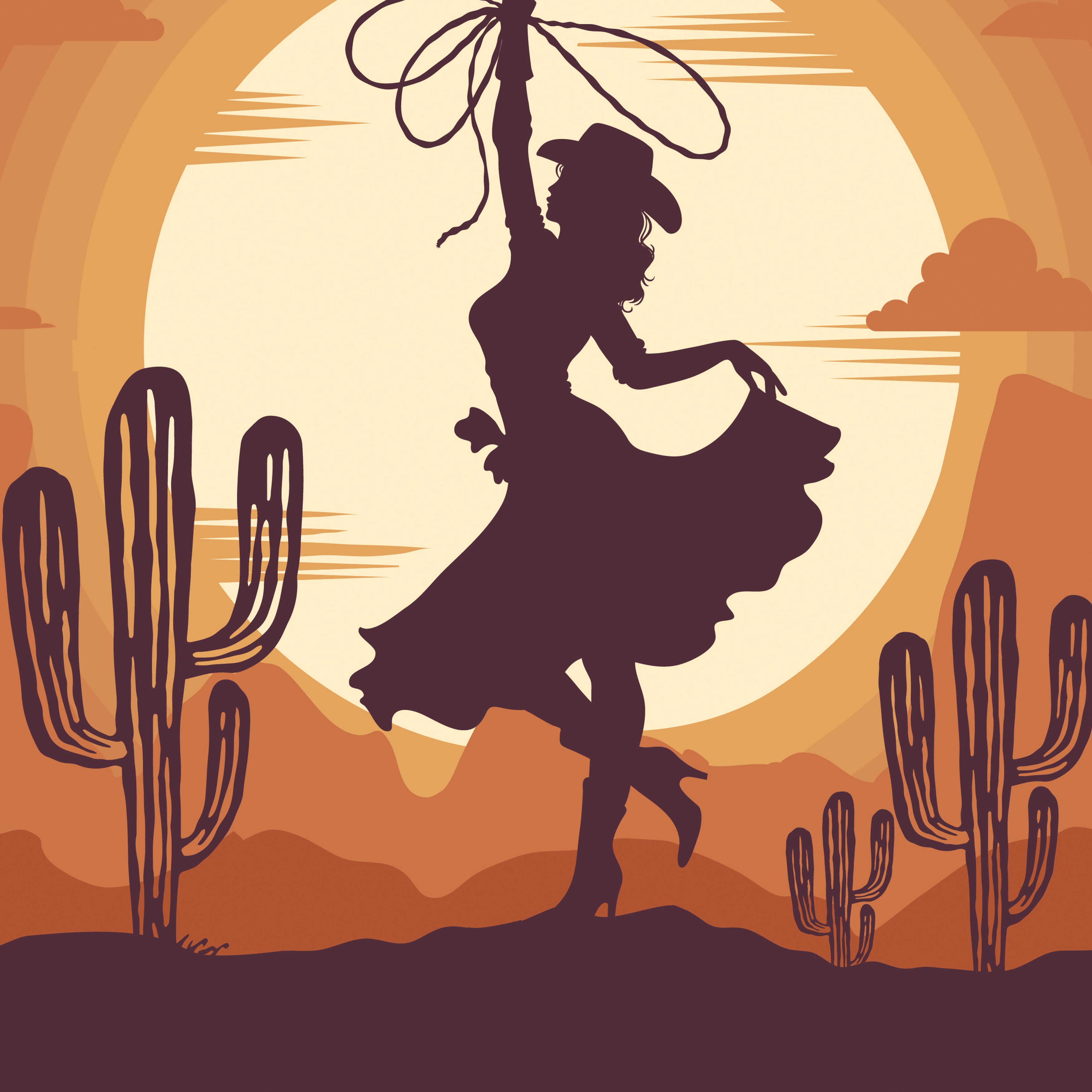 Cowgirl in the Desert Silo