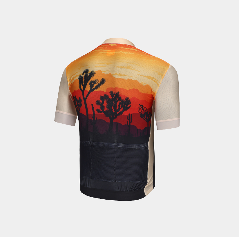 Men's Printed Cycling Jersey-Joshuya